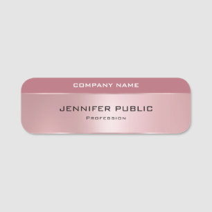 Modernes elegantes Gold-Template-Rectangle für di Namensschild