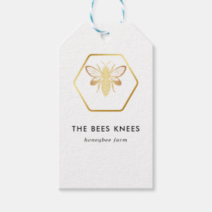 Modernes & elegantes Golden Honey Beekeeper Geschenkanhänger