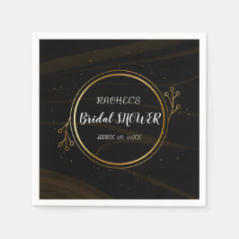 Modernes elegantes Goldenes Licht Serviette