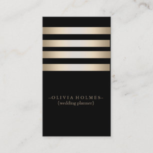 Modernes elegantes Goldfolien-Metall beruflich Visitenkarte
