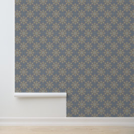 Modernes elegantes Graues Mandala Blumenmuster Tapete