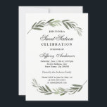 Modernes, elegantes grünes Leaf Sweet 16 Einladung<br><div class="desc">Moderne Elegant Green Leaf Sweet 16 Einladende Matching Kollektion in Niche und Nest Store.</div>
