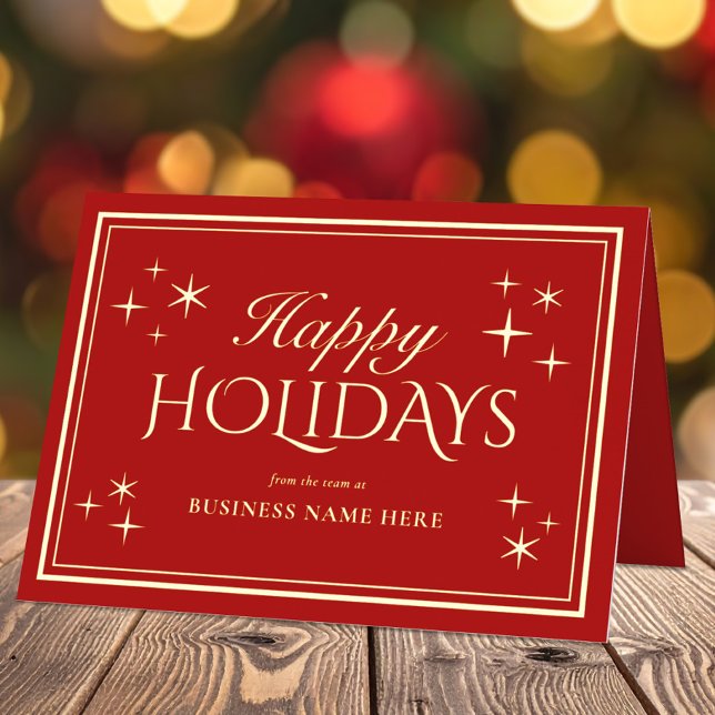 Modernes elegantes Happy Holidays Business (Von Creator hochgeladen)