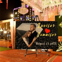 Modernes, elegantes Hochzeitszeichen Golden Diaman