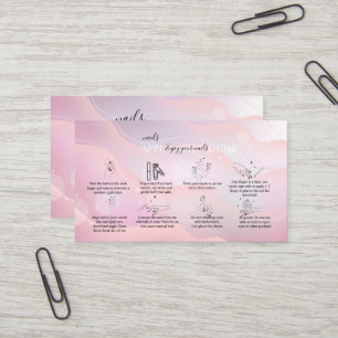 Modernes elegantes Lila Logo-Geschäft C Visitenkarte