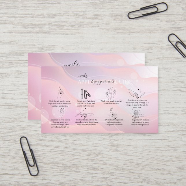 Modernes elegantes Lila Logo-Geschäft C Visitenkarte (Vorderseite/Rückseite Beispiel)