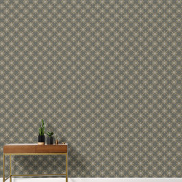 Modernes, elegantes Mandala-Blume-Muster Grün Tapete