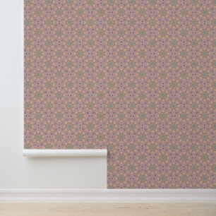 Modernes elegantes Mandala-Blumenmuster Rosa Tapete