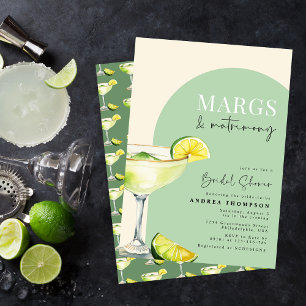 Modernes elegantes Margs- und Matrimont-Brautparty Einladung