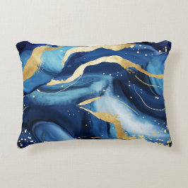 Modernes elegantes Marinemodell aus blauem Gold Ch Dekokissen