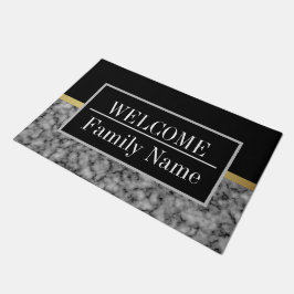 Modernes elegantes Marmorbad Willkommen Fußmatte