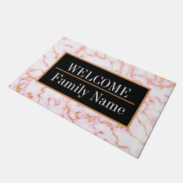 Modernes elegantes Marmorbad Willkommen Fußmatte