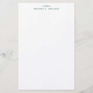 Modernes Elegantes Meer Personalisiert grün Briefpapier