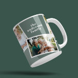 Modernes, elegantes Mehrfamilienhaus Weiß Grün Kaffeetasse<br><div class="desc">Modernes,  stilvolles Mehrfamilienhaus-Wohngestaltung-Geschenk für Fotos. Moderne schlanke grüne Farbe kann verändert werden.</div>