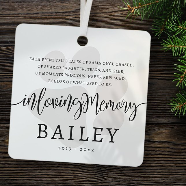 Modernes elegantes Memorial mit schlichtem Design Ornament Aus Metall (Von Creator hochgeladen)