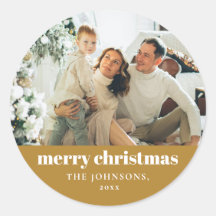Modernes Elegantes MerChristmas Custom Gold