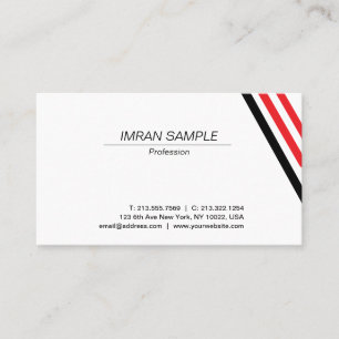 Modernes elegantes Minimalistisches Design Trendy  Visitenkarte
