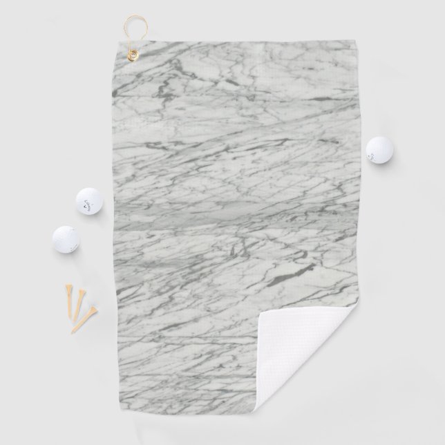 modernes, elegantes, minimalistisches, graues Marm Golfhandtuch (Insitu)