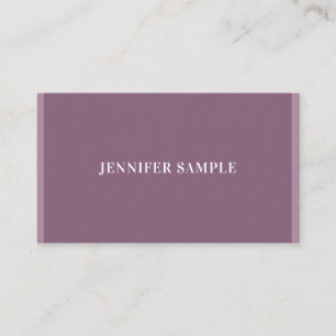 Modernes elegantes Minimalistisches Template luxur Visitenkarte