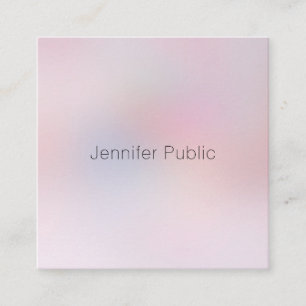 Modernes, elegantes Minimalistisches Template Quadratische Visitenkarte