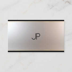 Modernes, elegantes Monogram Glam Einziges Gold Si Visitenkarte