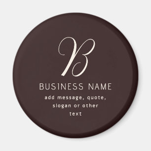 Modernes, elegantes Monogramm für Unternehmensname Magnet