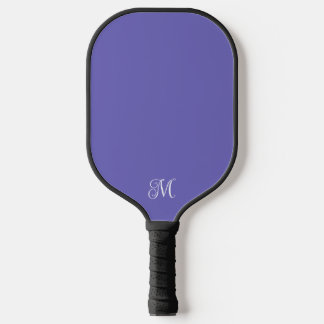 Modernes, elegantes Monogramm in Lila oder beliebi Pickleball Schläger