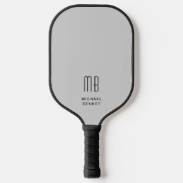 Modernes, elegantes Monogramm Pickleball Schläger