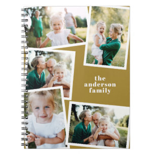 Modernes, elegantes Multi-Foto-Familienkomfort mit Notizblock