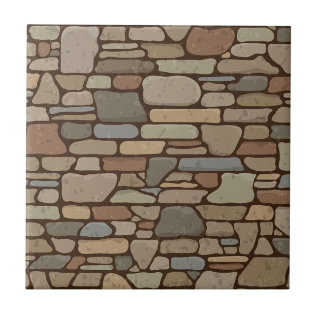 Modernes, elegantes Natursteinmuster Einzigartig Fliese (Vorderseite)