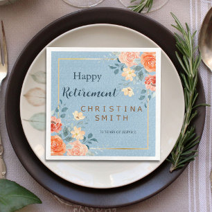 Modernes elegantes Party für Blumenbeete Serviette