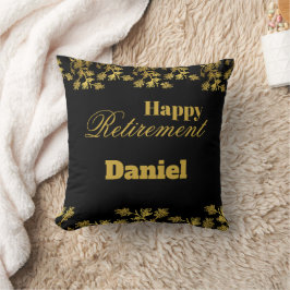 Modernes elegantes Party mit schwarzem Blumen Kissen