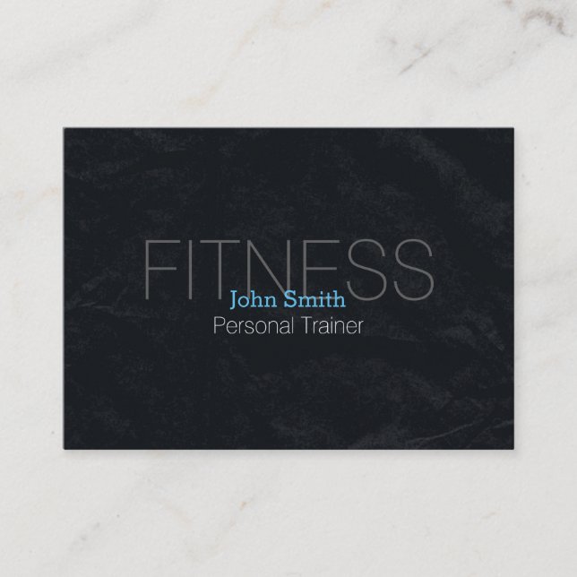 Modernes Elegantes Personal Fitness Trainer Chalkb Visitenkarte (Vorderseite)