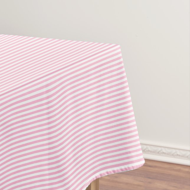 Modernes, elegantes, rosa und weißes Muster Tischdecke (Beispiel)