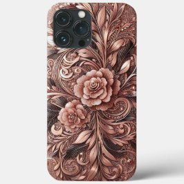 Modernes, elegantes Rose mit Blumenkurve3 Case-Mate iPhone Hülle