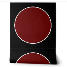 Modernes elegantes rotes Zirkelmuster Schwarz