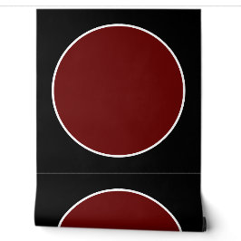 Modernes elegantes rotes Zirkelmuster Schwarz Tapete