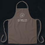 Modernes Elegantes Salon-Logo Schürze<br><div class="desc">Mühelose Eleganz: Passen Sie Ihr Geschäft an. Einfach angepasst mit Ihrem Firmenlogo und Text. Nehmen Sie Kontakt über den Nachrichtenbutton auf für persönliche Unterstützung – ich bin hier,  um zu helfen!</div>