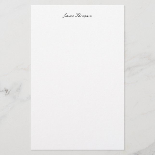 Modernes Elegantes Schlicht Einfaches Beruflich Briefpapier (Vorderseite)