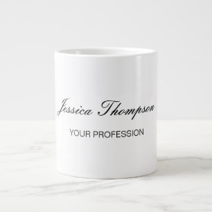 Modernes Elegantes Schlicht Einfaches Beruflich Jumbo-Tasse