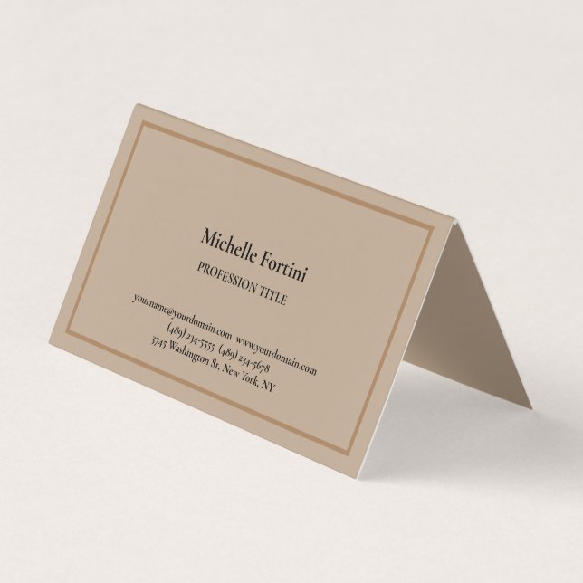 Modernes Elegantes Schlicht Einfaches Minimalistis Visitenkarten (Vorderseite)