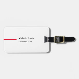 Modernes, elegantes Schlichtes Minimalistisches Ro Gepäckanhänger