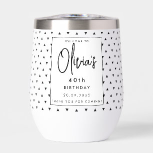 Modernes, elegantes Schwarz-Weiß-Persönliches Name