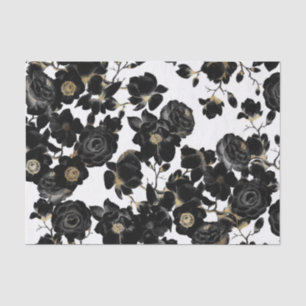 Modernes elegantes Schwarz-weißes und Seidenpapier