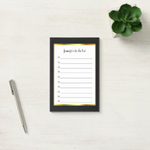 Modernes, elegantes Schwarzes Gold mit Monogramm