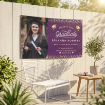 Modernes, elegantes Script Gold Abschluss Foto Lil
