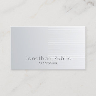 Modernes, elegantes Silver Template Beruflich Luxu Visitenkarte