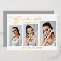 Modernes, elegantes Skript | 3 Foto Grad Bekanntga