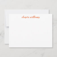 Modernes elegantes, stilvolles Orange Autumn einfa
