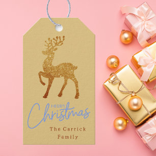Modernes Elegantes stilvolles Weihnachtsfest Geschenkanhänger